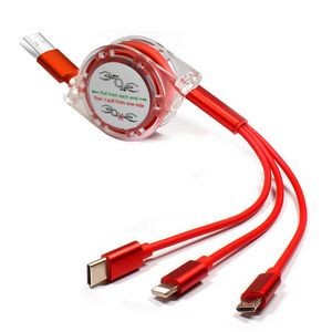 Retractable 3-In-1 Charging Cable 4