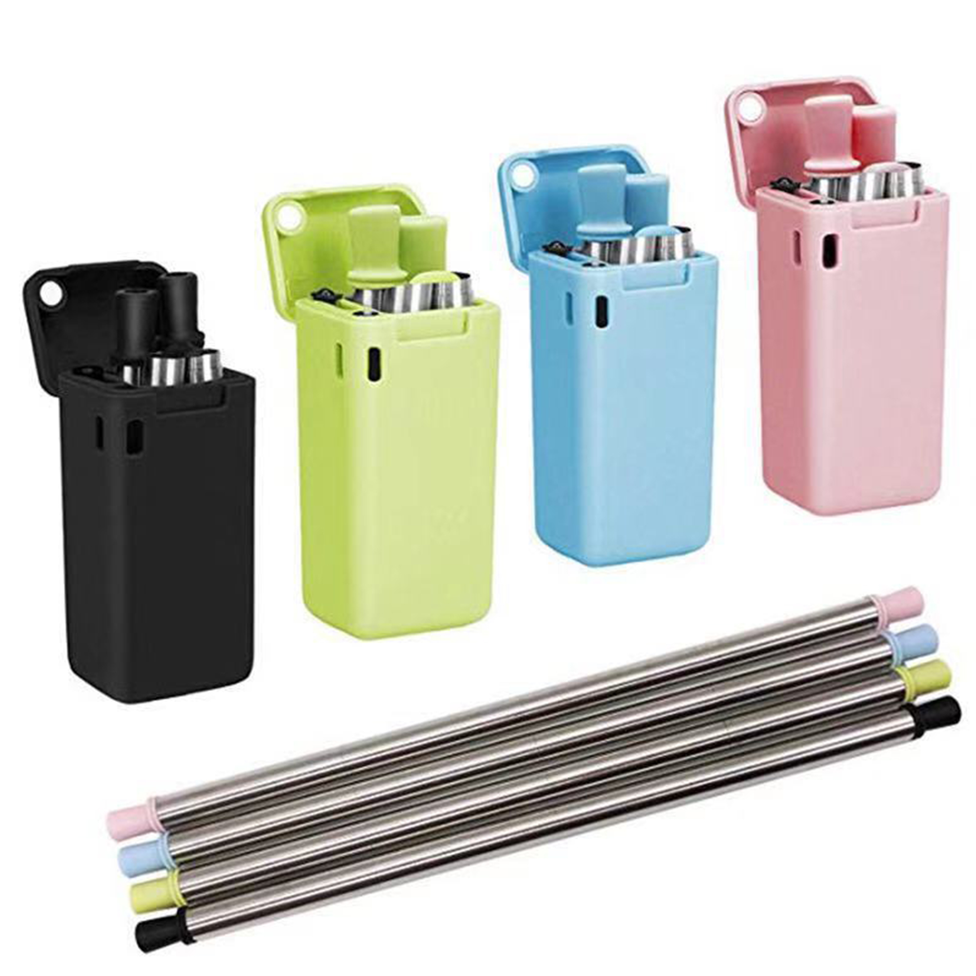 Customizable Straw Set with Case 5