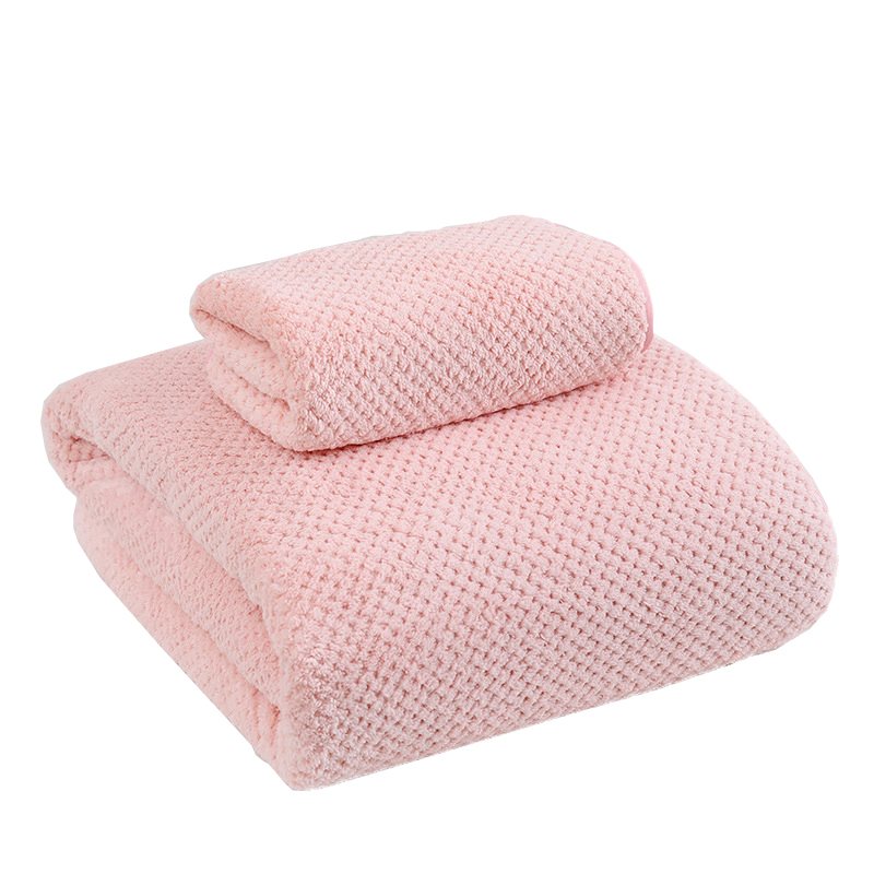 Thickened Coral Velvet Beach Towel 9