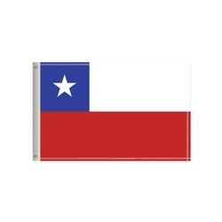 National Flag, Chile, Single-Sided - 60"W x 36"H 1
