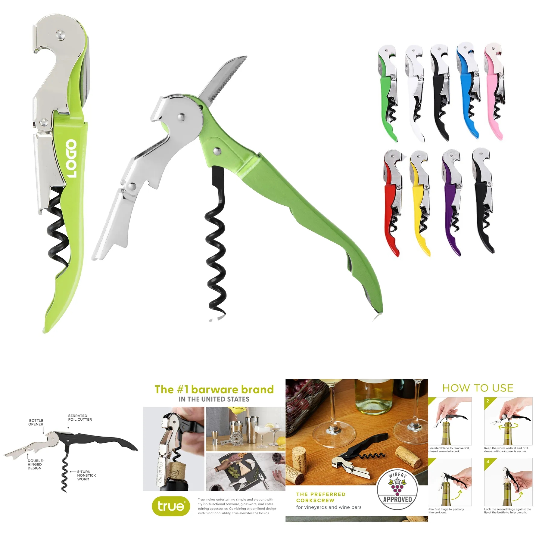 Double Hinged Waiter's Corkscrew 1