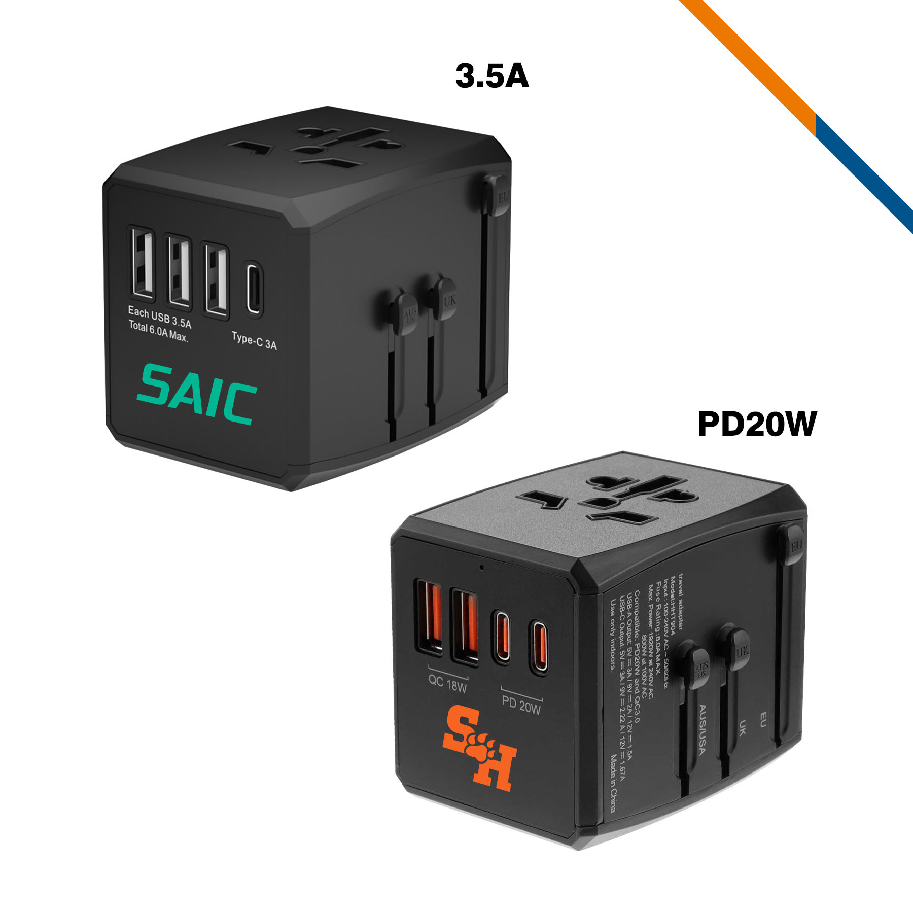 Jess 4 Ports Universal Adapter 1