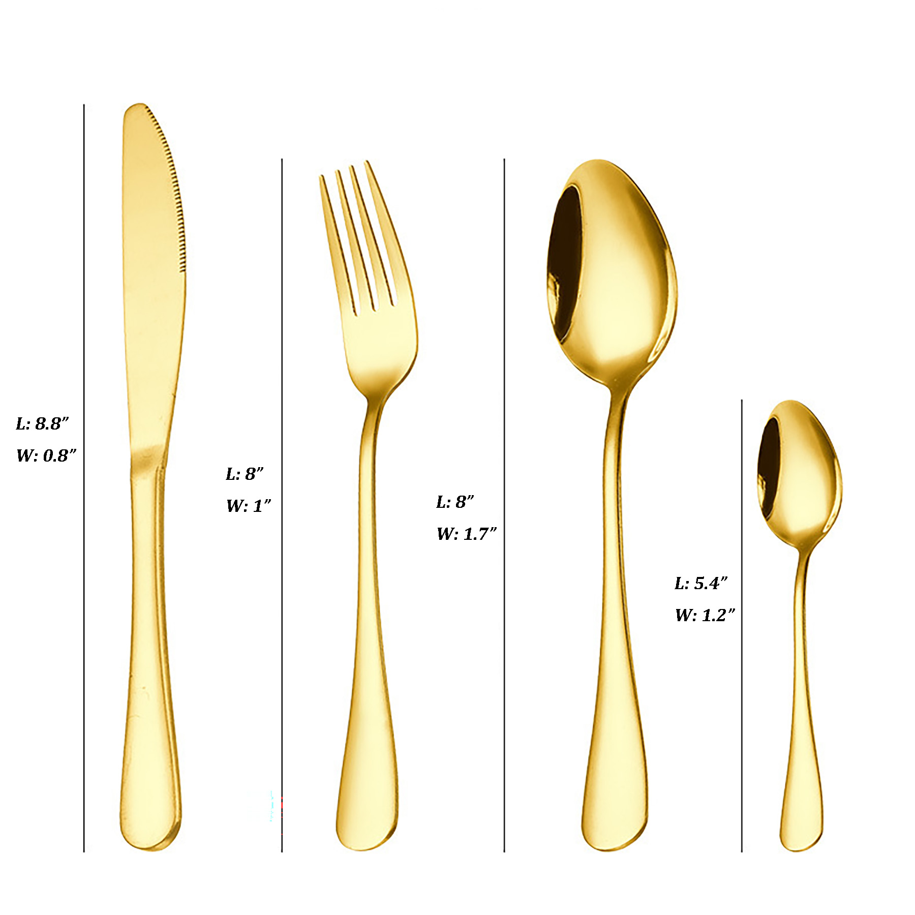 4 Piece Stainless Steel Cutlery Set 3
