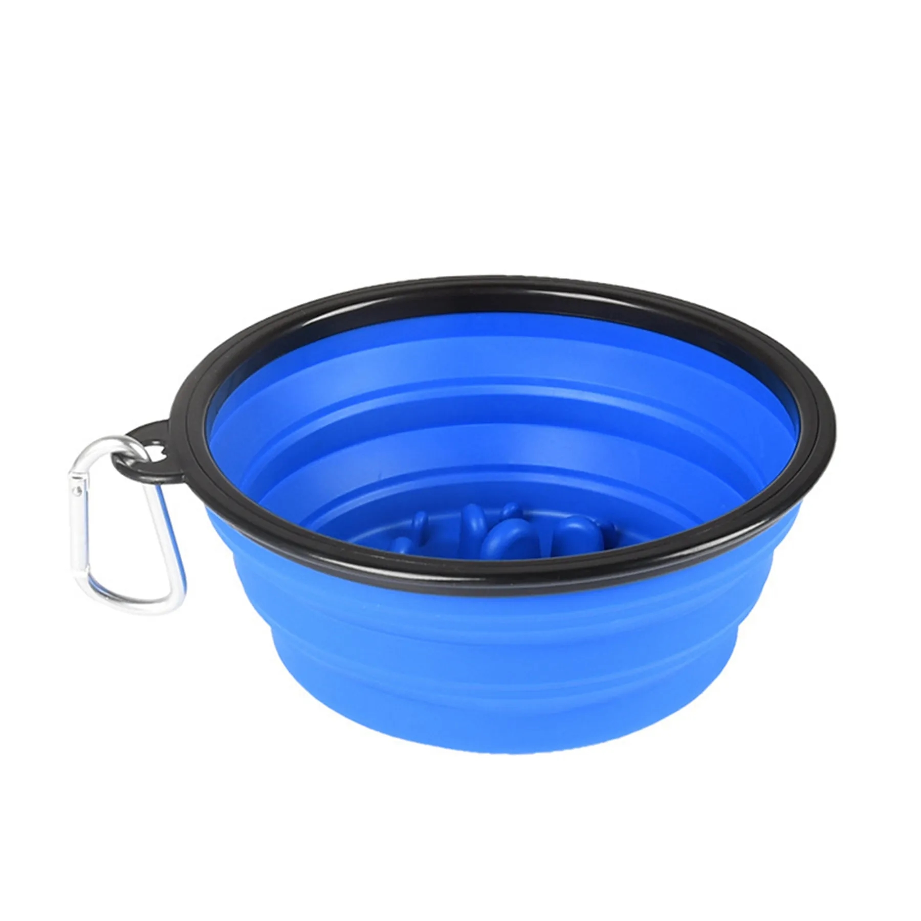 Collapsible Pet Silicone Slow Feeding Bowl 1