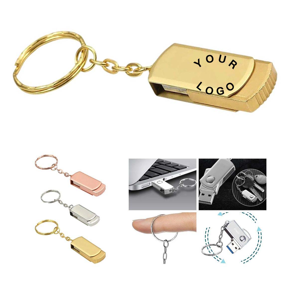 Durable Metal 4GB USB Stick for Data Storage 7