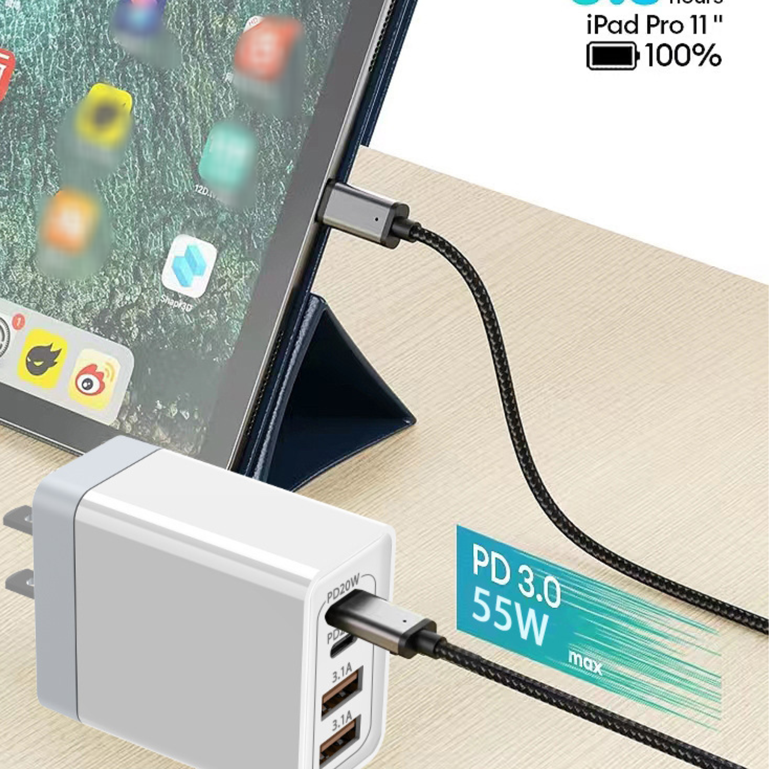 55W USB C PD Wall Fast Chargers 1