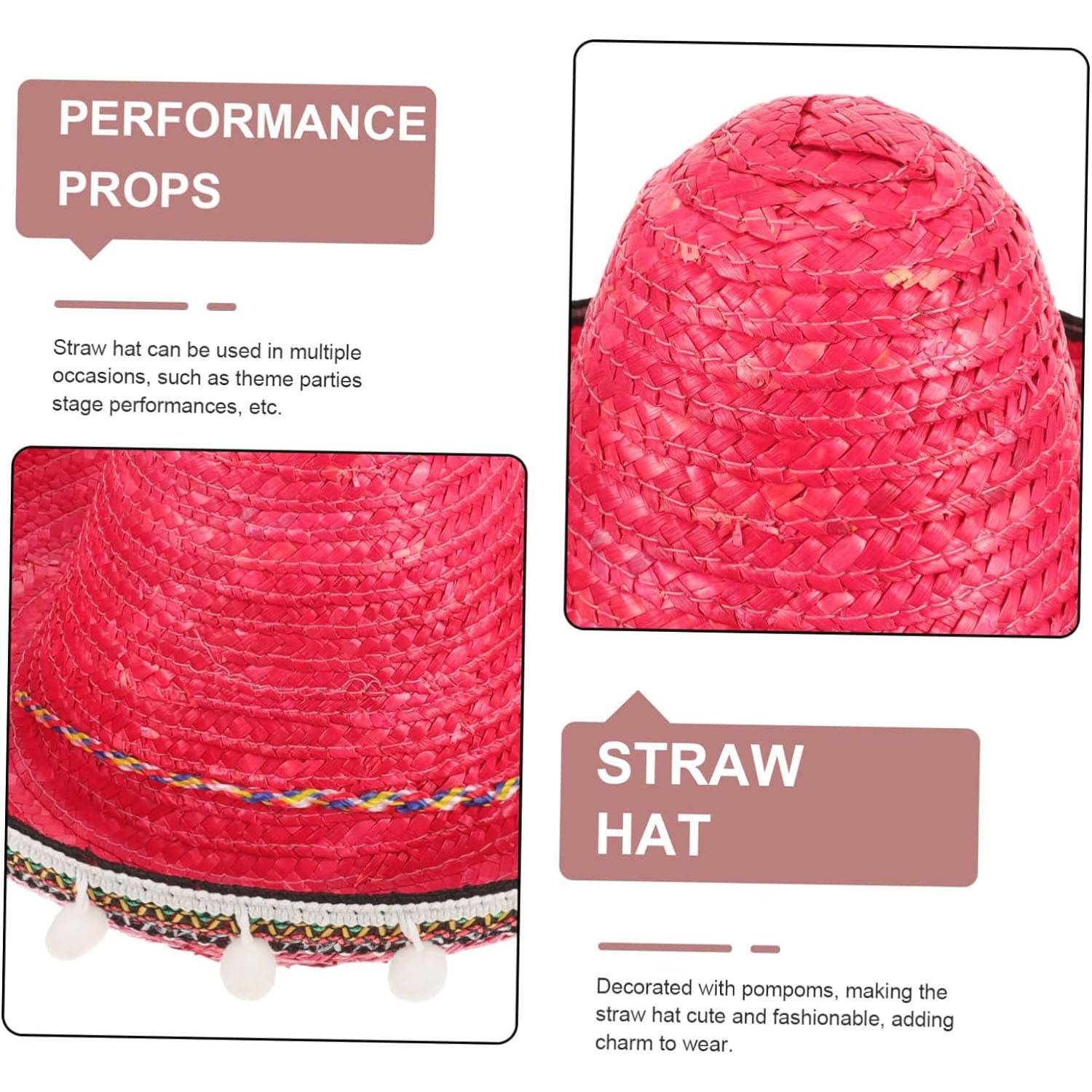 Handmade Straw Hat for Children 4