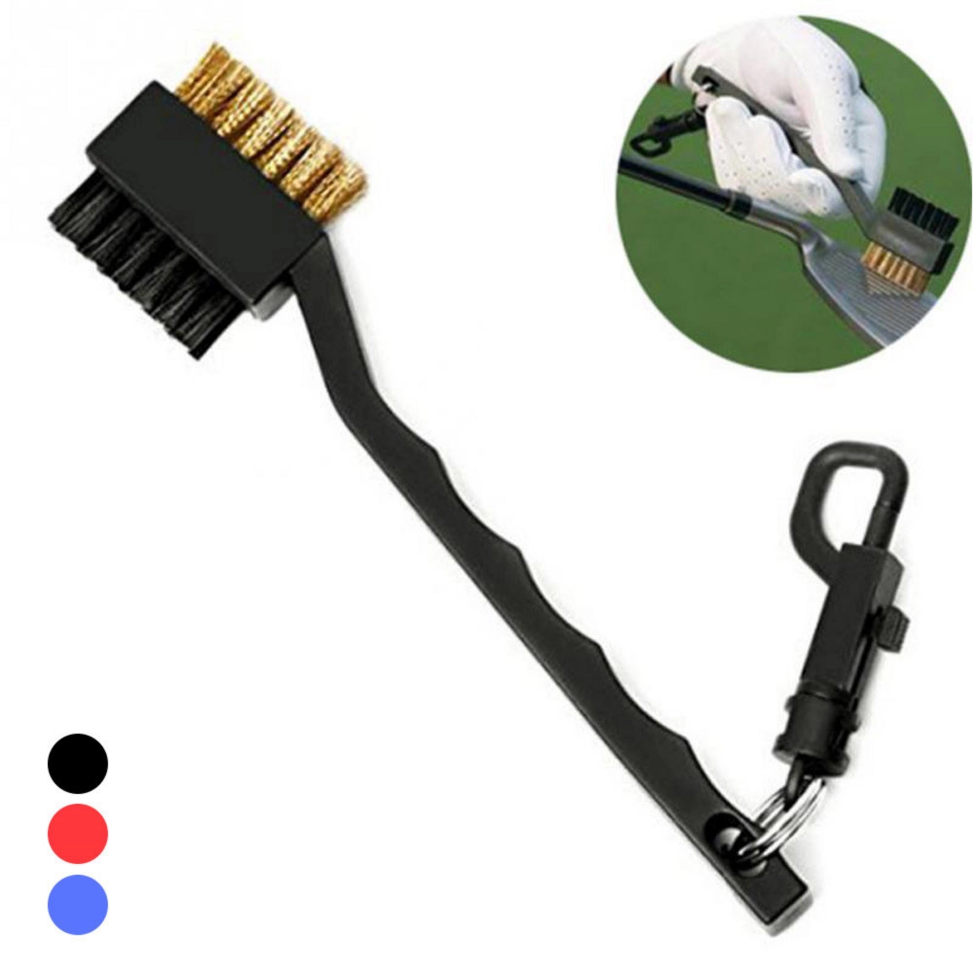 Nylon Steel Wire Golf Club Brush 1