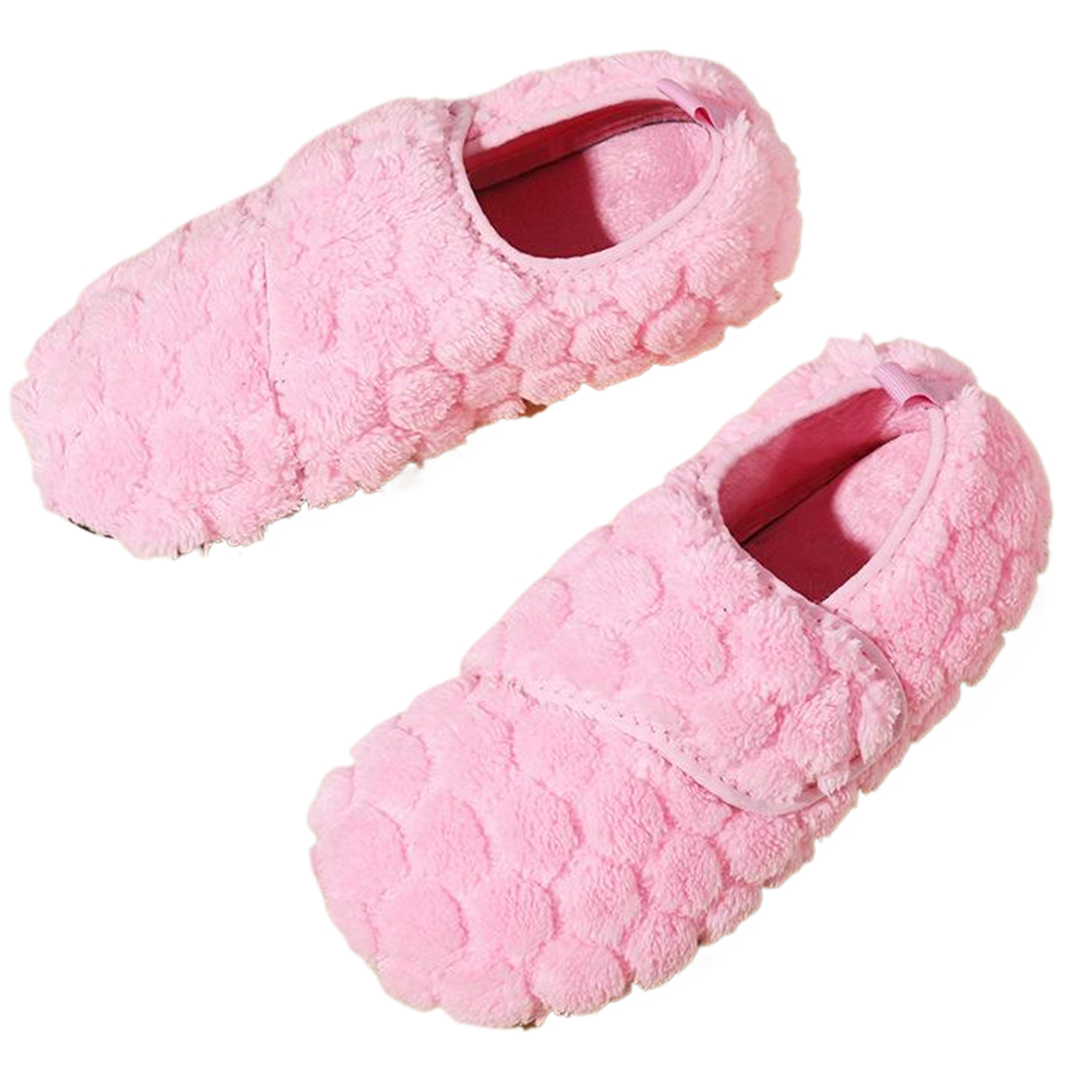 Unisex Plush Round Toe Non-Slip Indoor Slippers 7