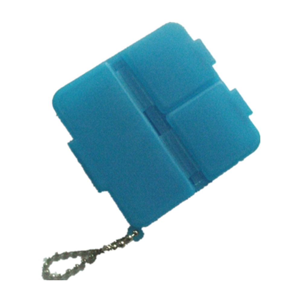 Square Pill Box With Key Chain 2