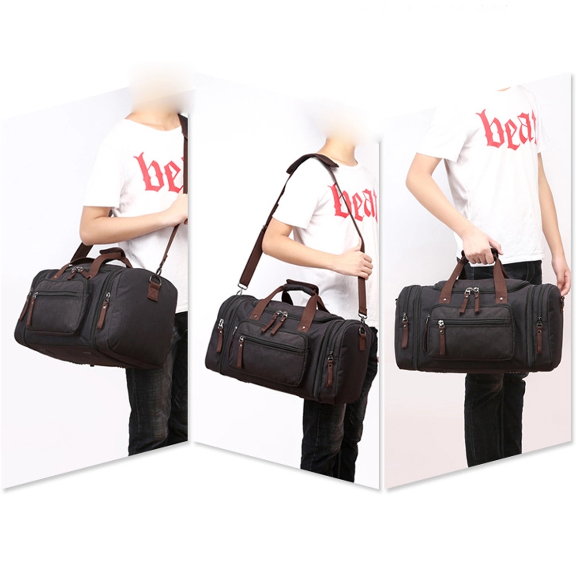 Travel Tote Duffle Overnight Weekender Bag 3