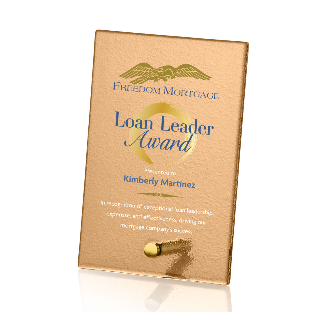 Atchison Russet Rectangle VividPrint™ Award - Gold 7