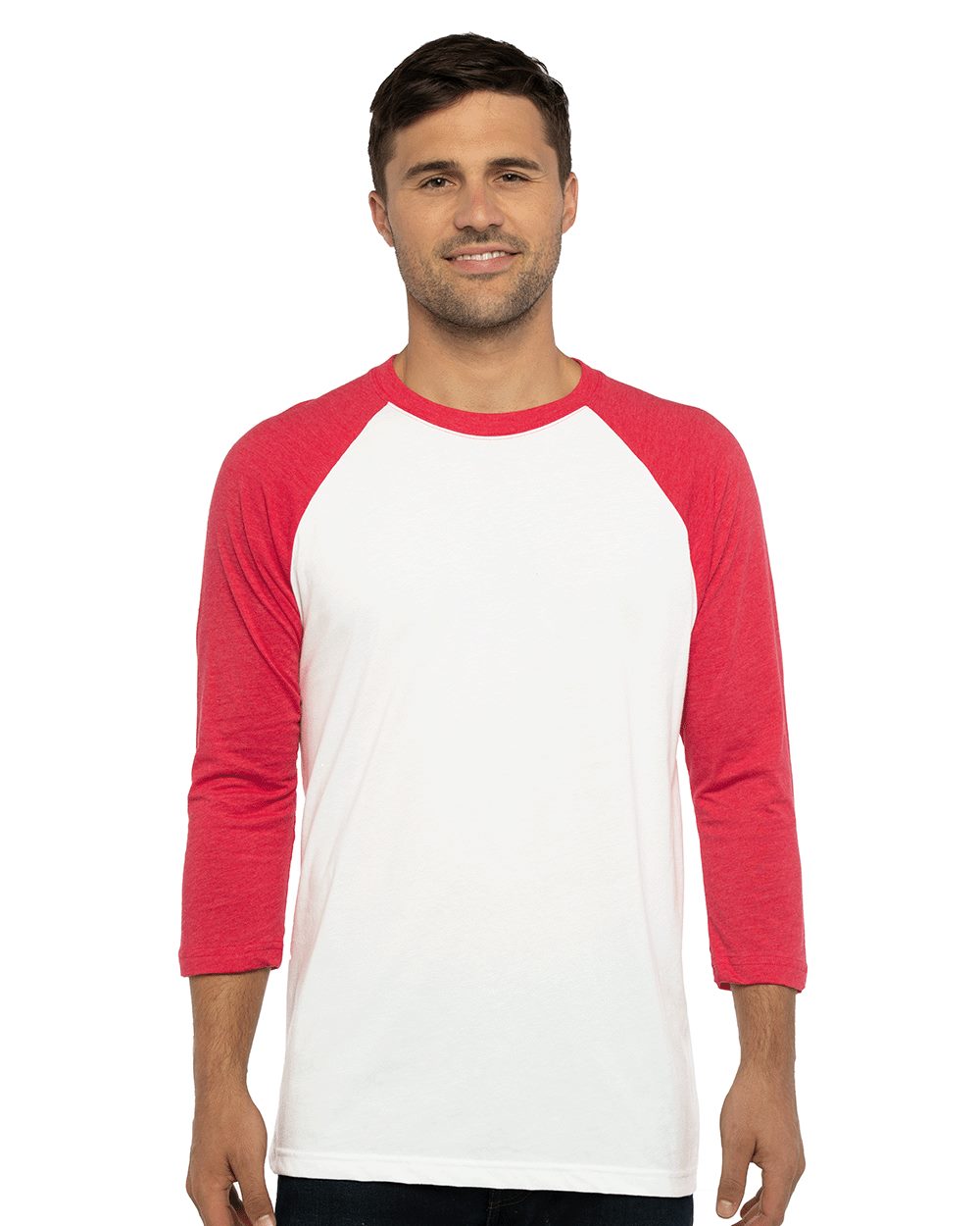 Unisex CVC Three-Quarter Sleeve Raglan T-Shirt - 6251 3