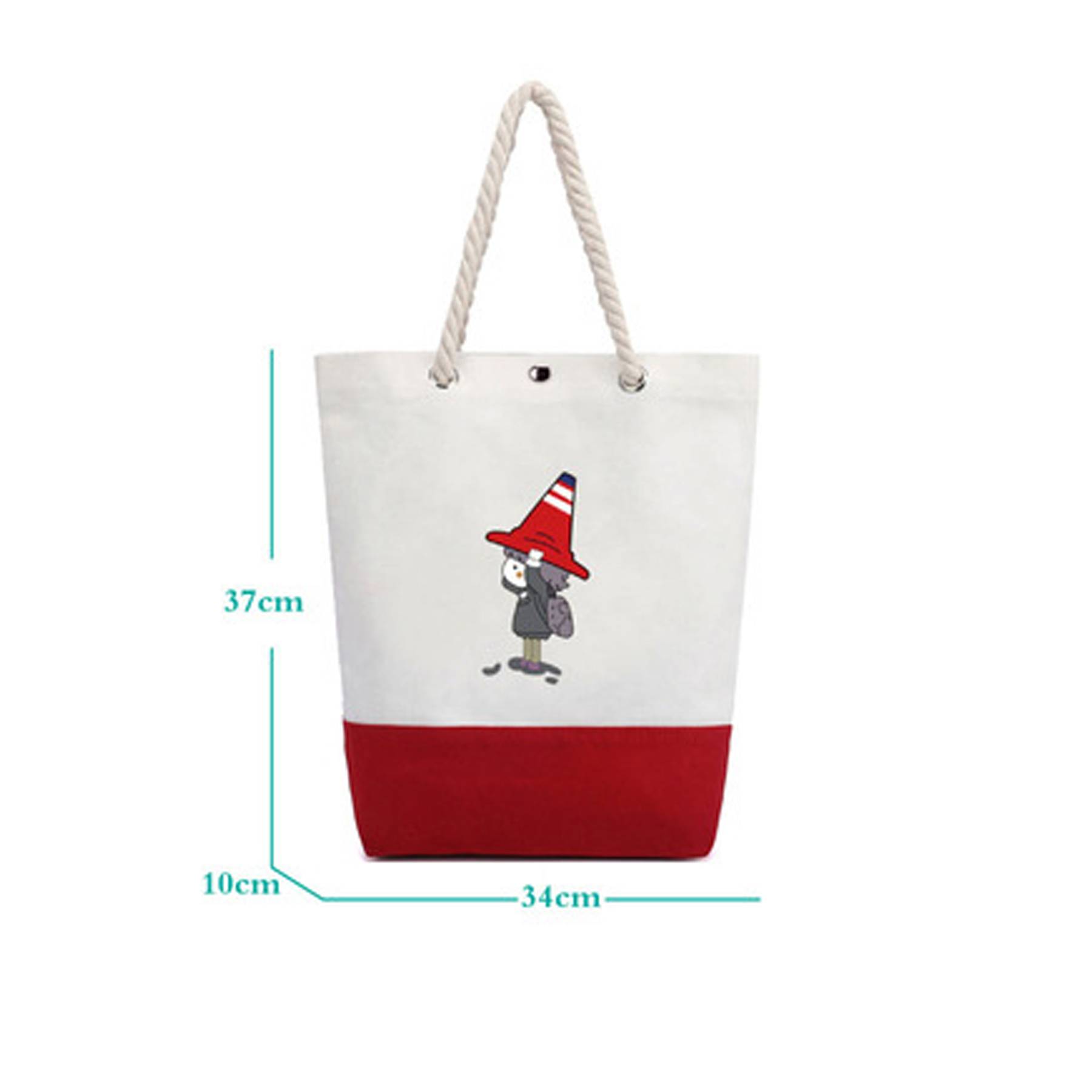 Cotton Rope Hand-held Canvas Shopping Bag 3
