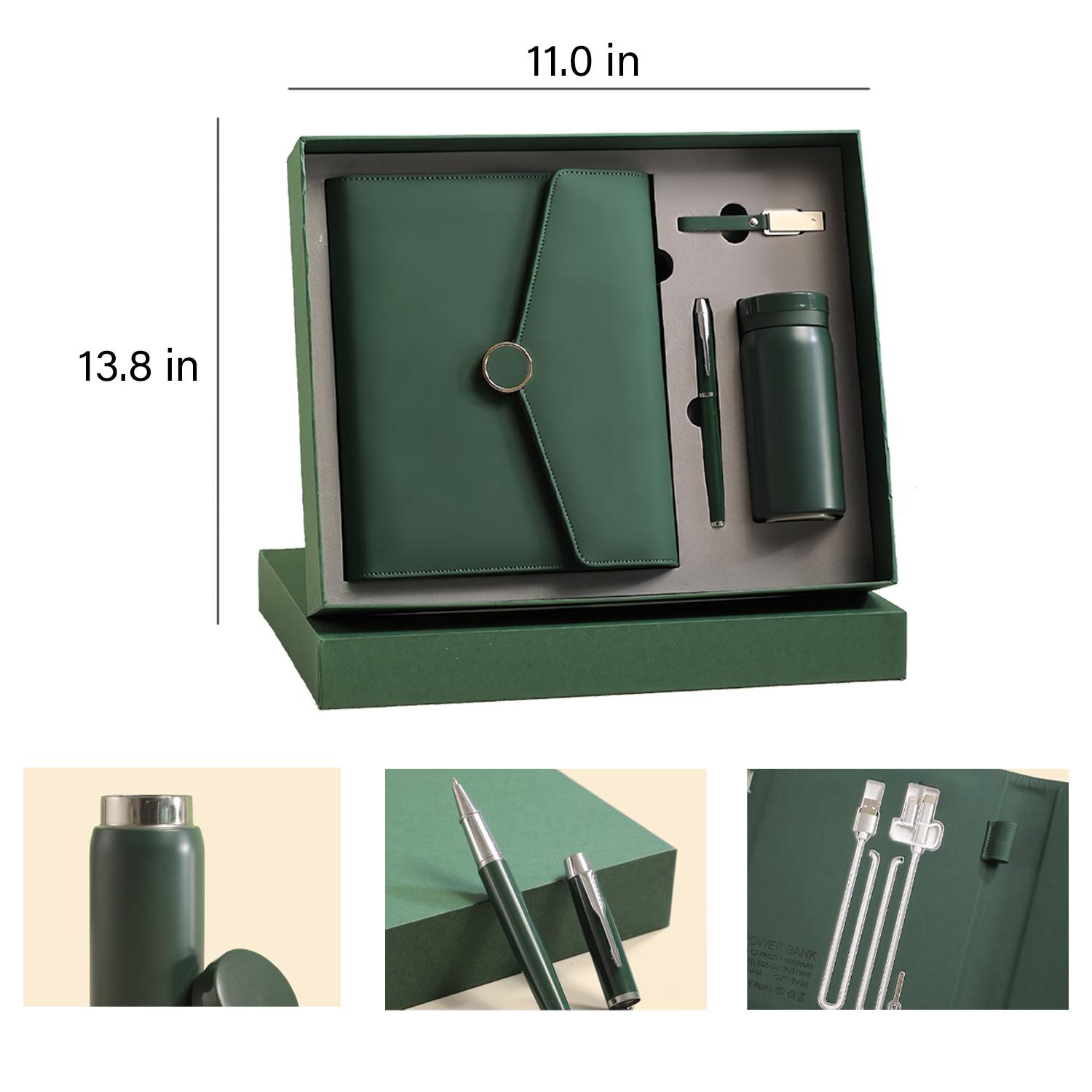 Notebook Gift Set With Wireless charging notepad/U disk 2