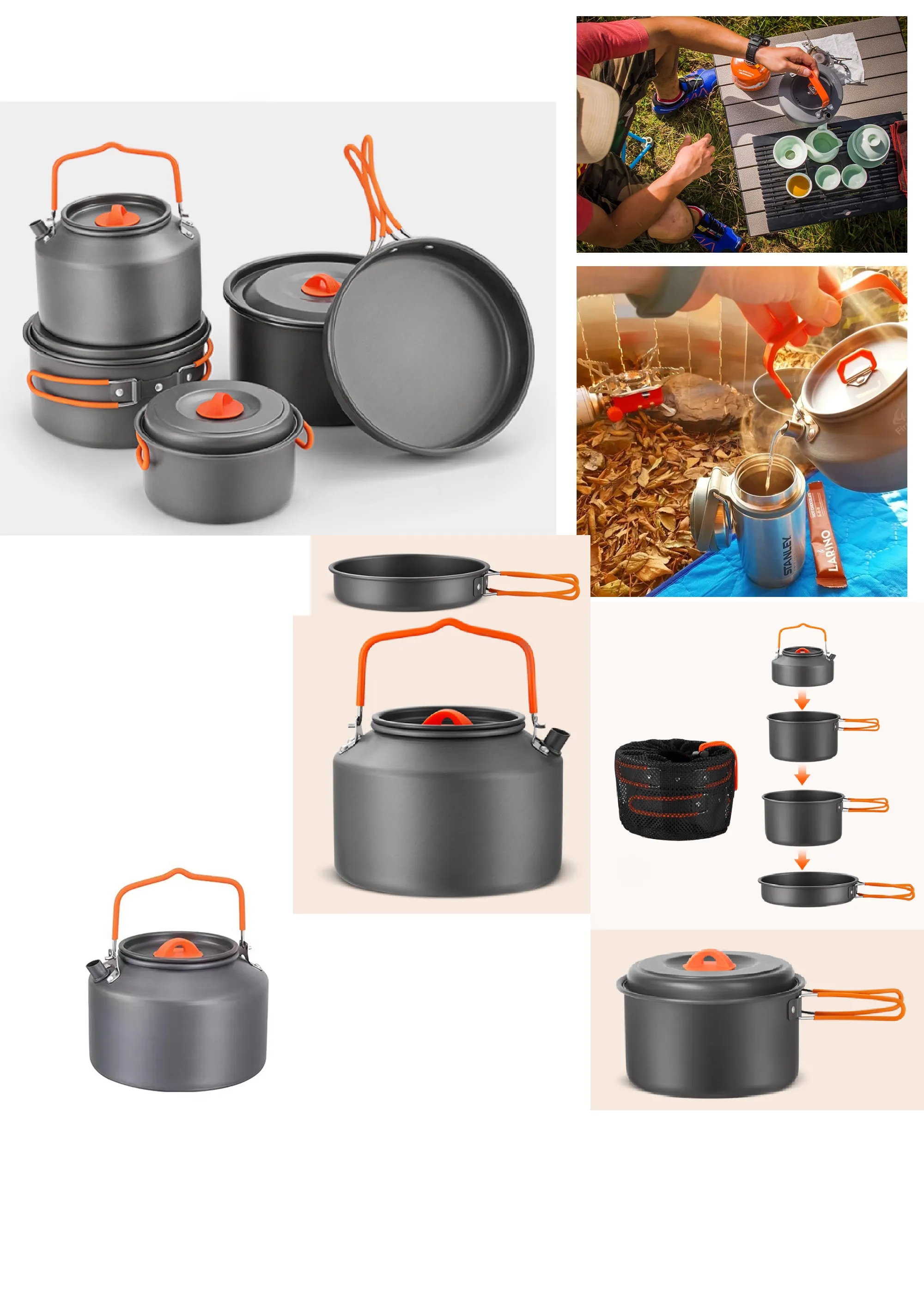 Portable Picnic Equipment Full Set Cooking Tool 6
