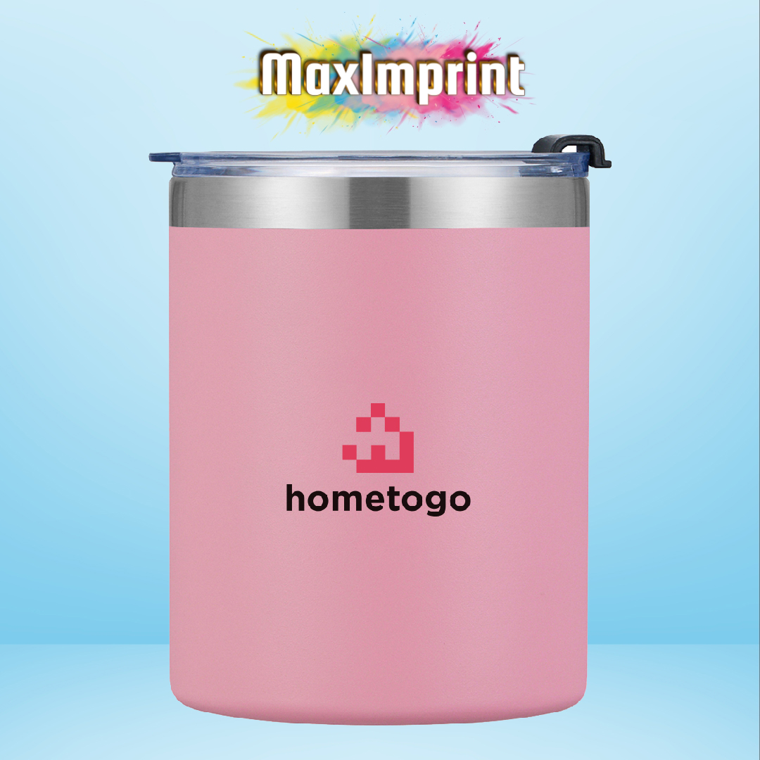 MaxImprint 12oz Lowball Tumbler with Splash-Proof Lid 6