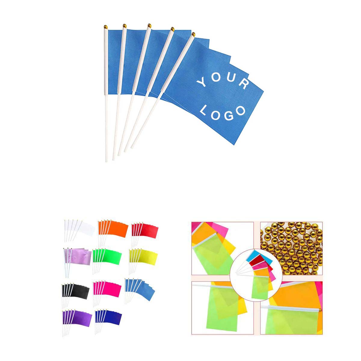 Durable Handheld Flag for Celebrations 7