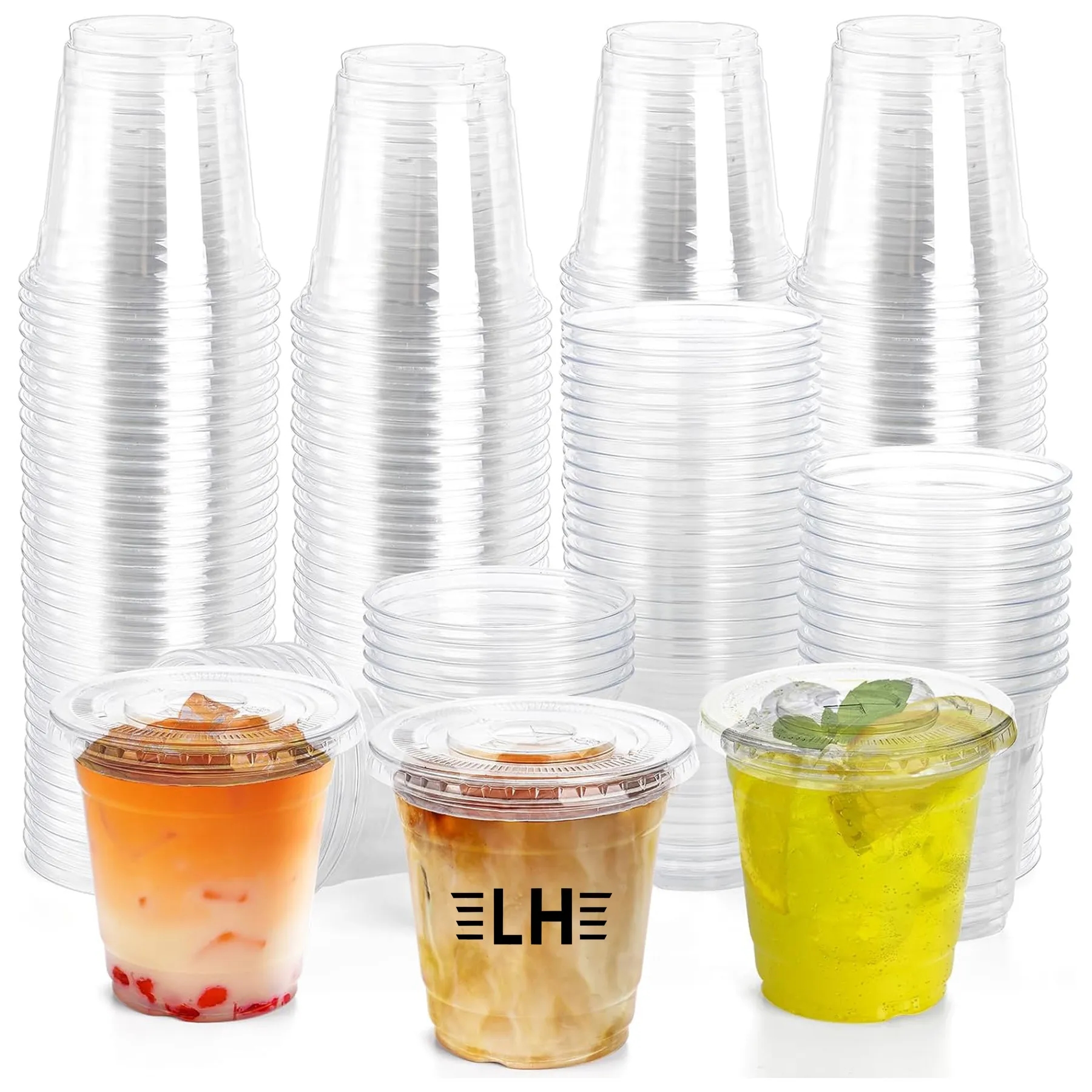 16oz Plastic Coffee Cup with Sip Lid 2