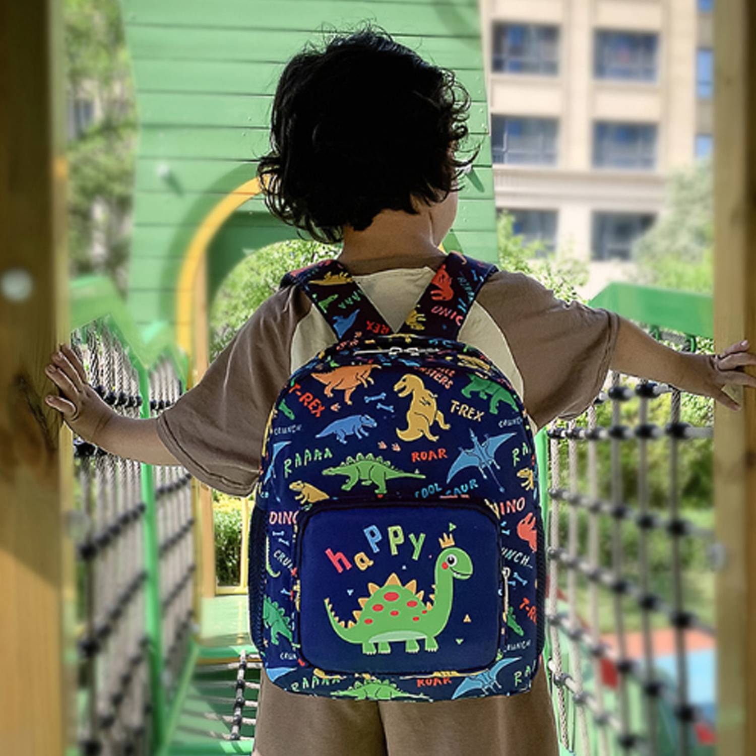 Cartoon Letter Dinosaur Backpack 4
