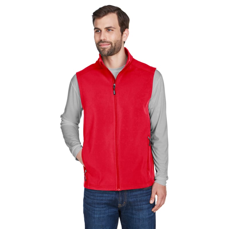 CORE365 Men's Cruise Two-Layer Fleece Bonded Soft Shell Vest 12