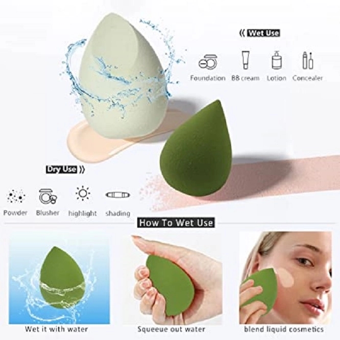 4 Pcs Makeup Sponges Blender Set 7