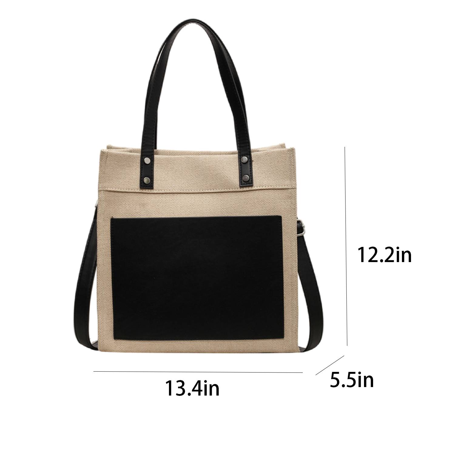 Canvas Tote Bag Minimalist Clash of Colors Customized, custom tote bag with logo imprint 2