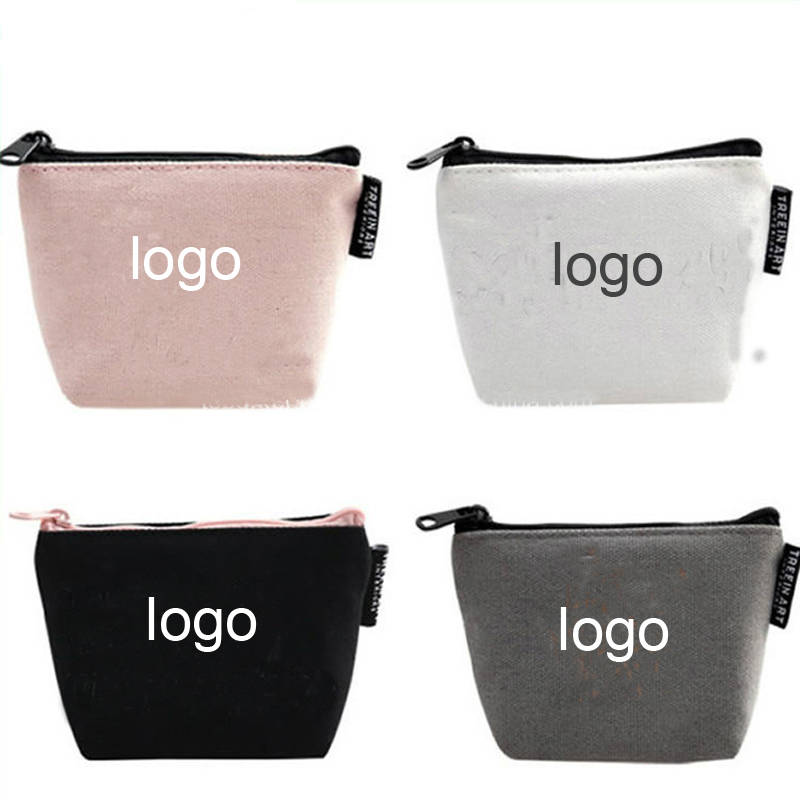 Small Canvas Coin Bag/Pouch W/ Key Holder 2