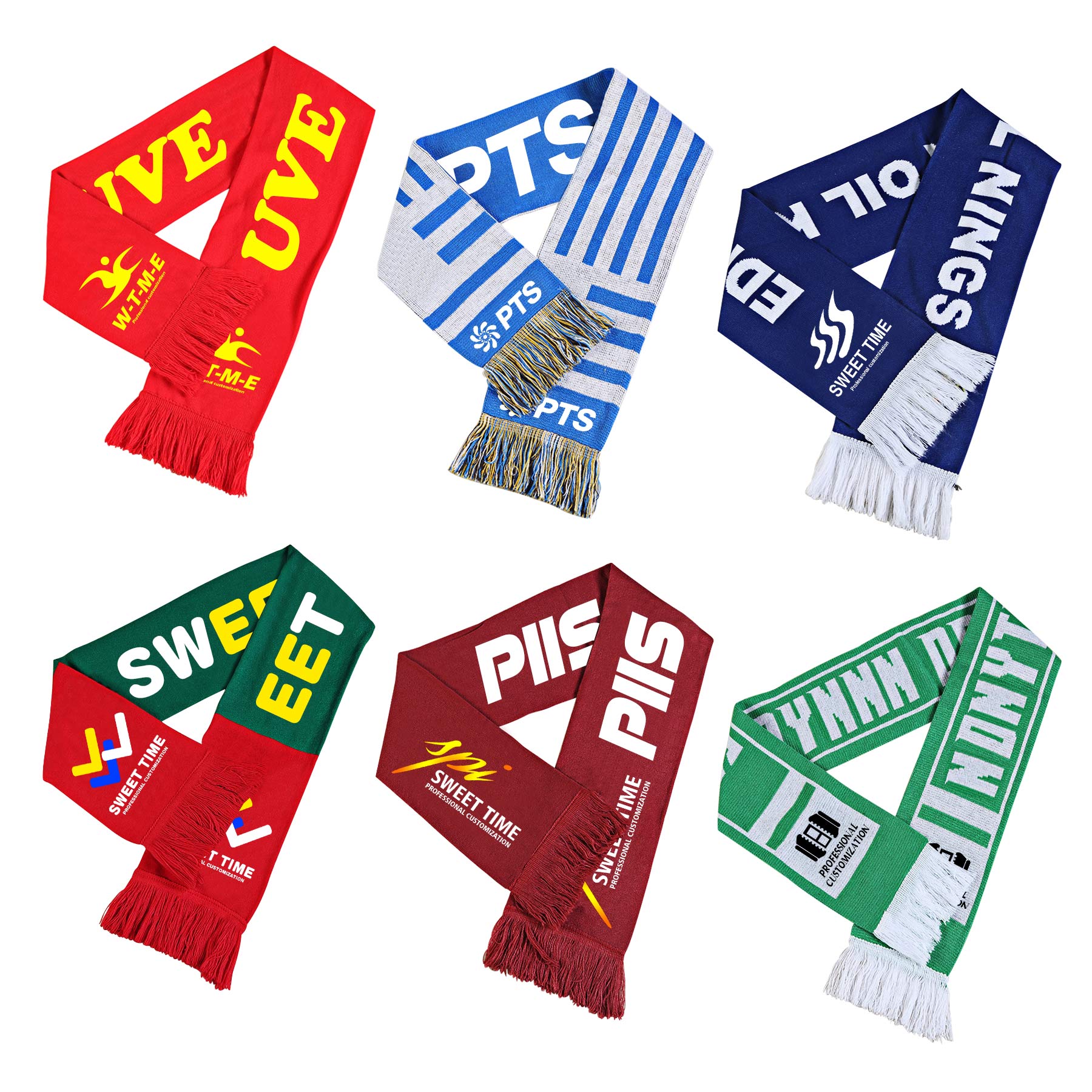 Jacquard Knit Scarf With Tassel 2