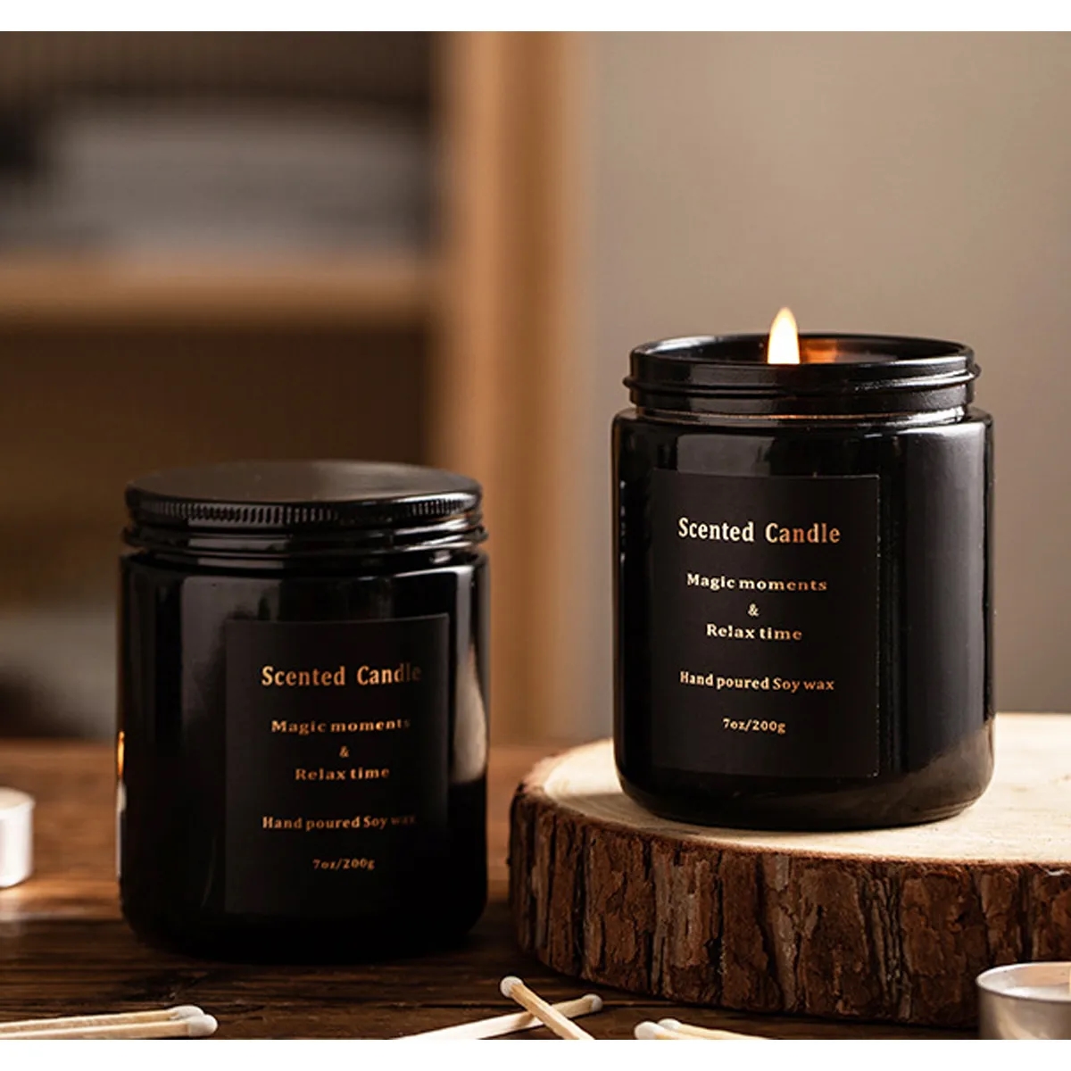 7oz Aromatherapy Candle 100% Natural Soy With Gift Box 5