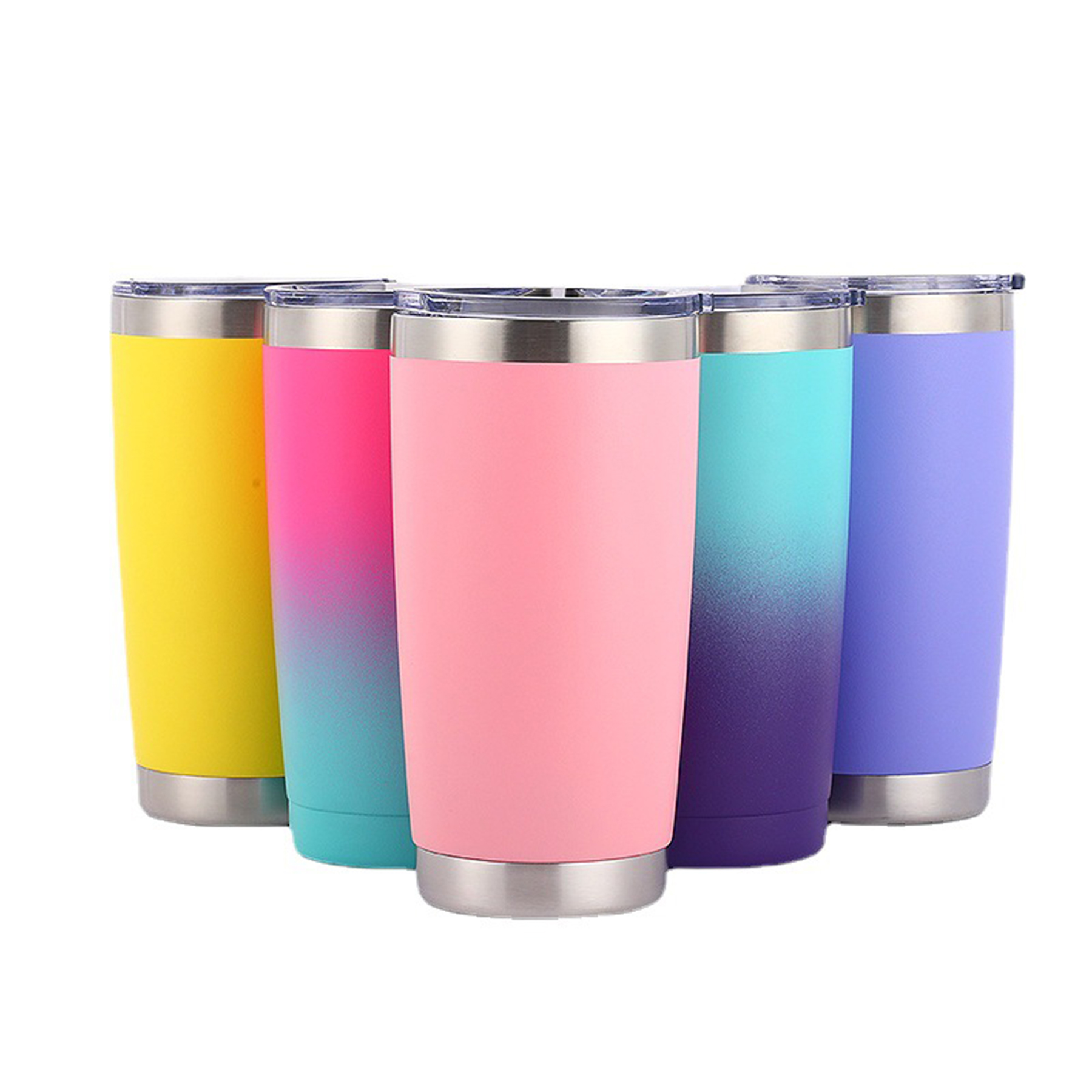 Colorful 20Oz Stainless Steel Tumbler With Lid 1