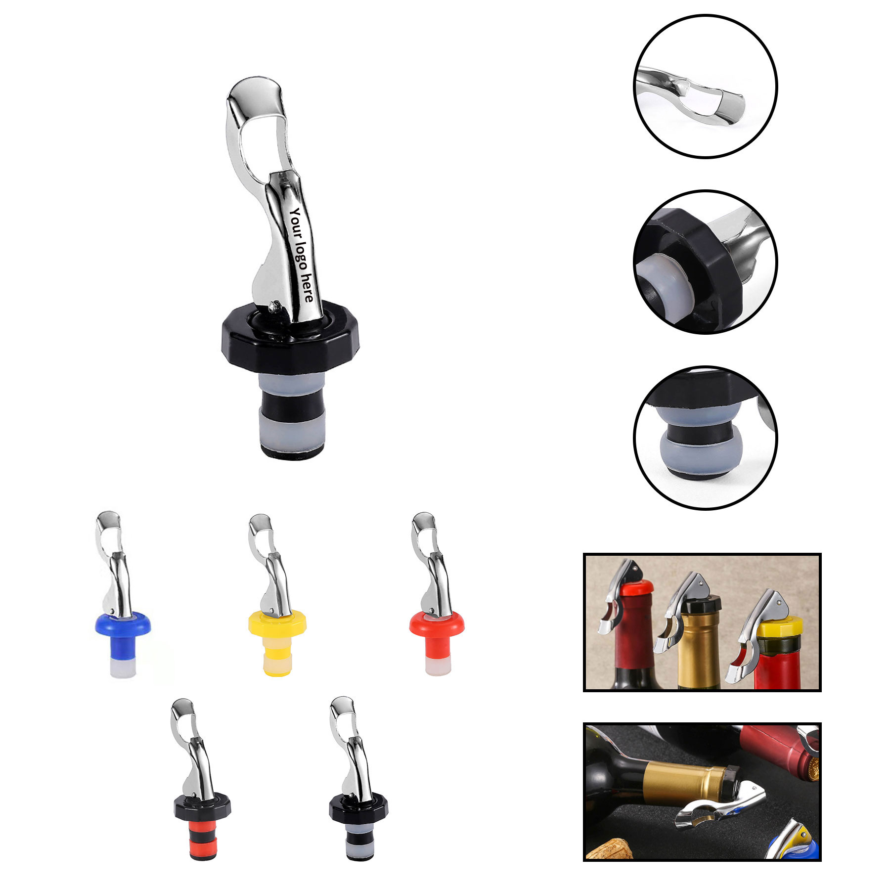 Food-safe Silicone Bottle Stopper 2