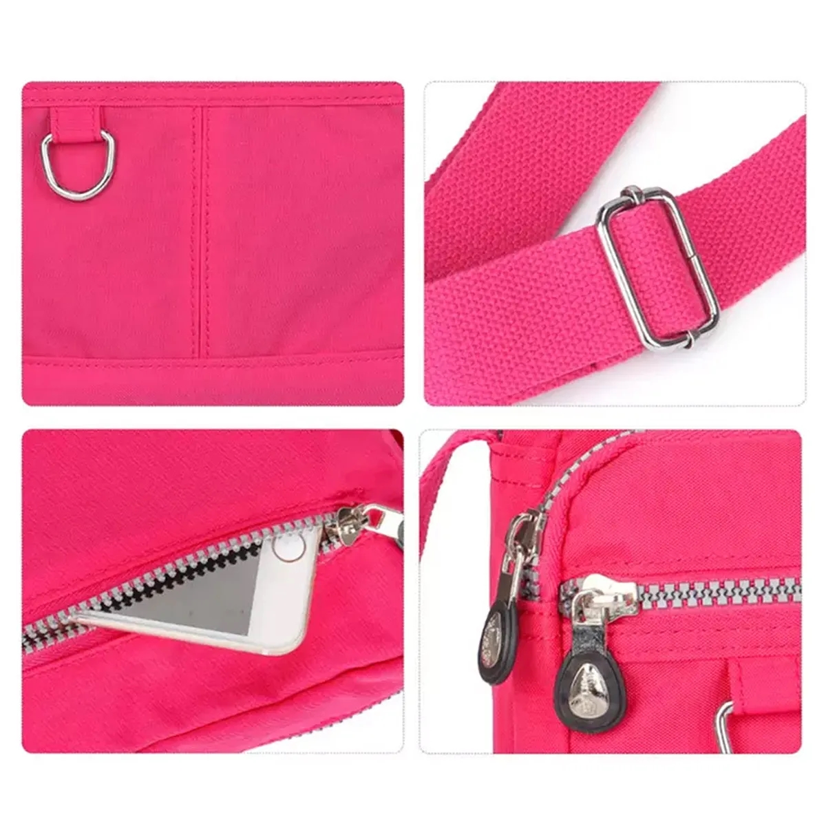 Women's Nylon Crossbody Bag Casual Handbag Waterproof Wallet 2