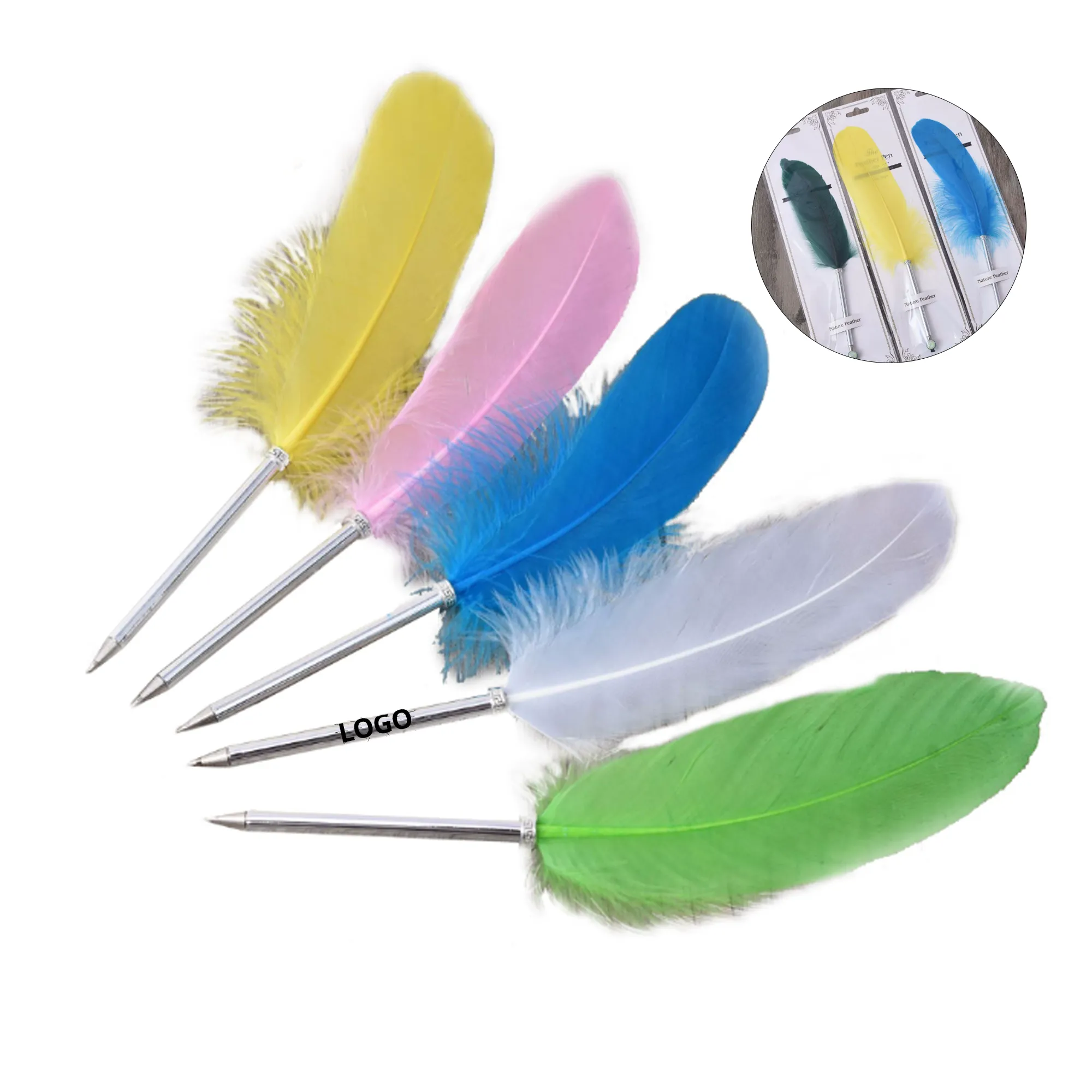 Creative Quill Pen Ballpoint Feather Christmas gift 2