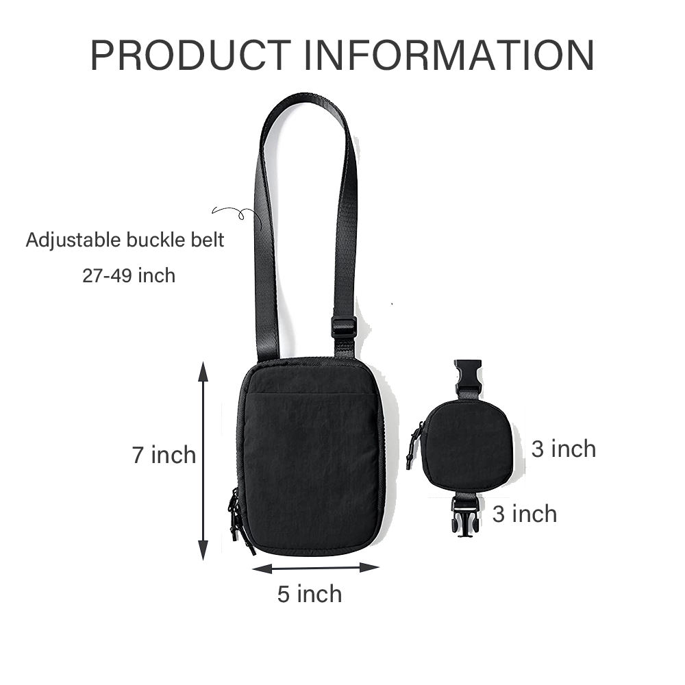 Nylon Crossbody Bag With A Mini Wallet 3