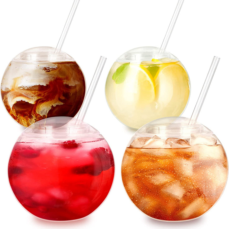 Led 22 Oz Fishbowl Straw Cup 4