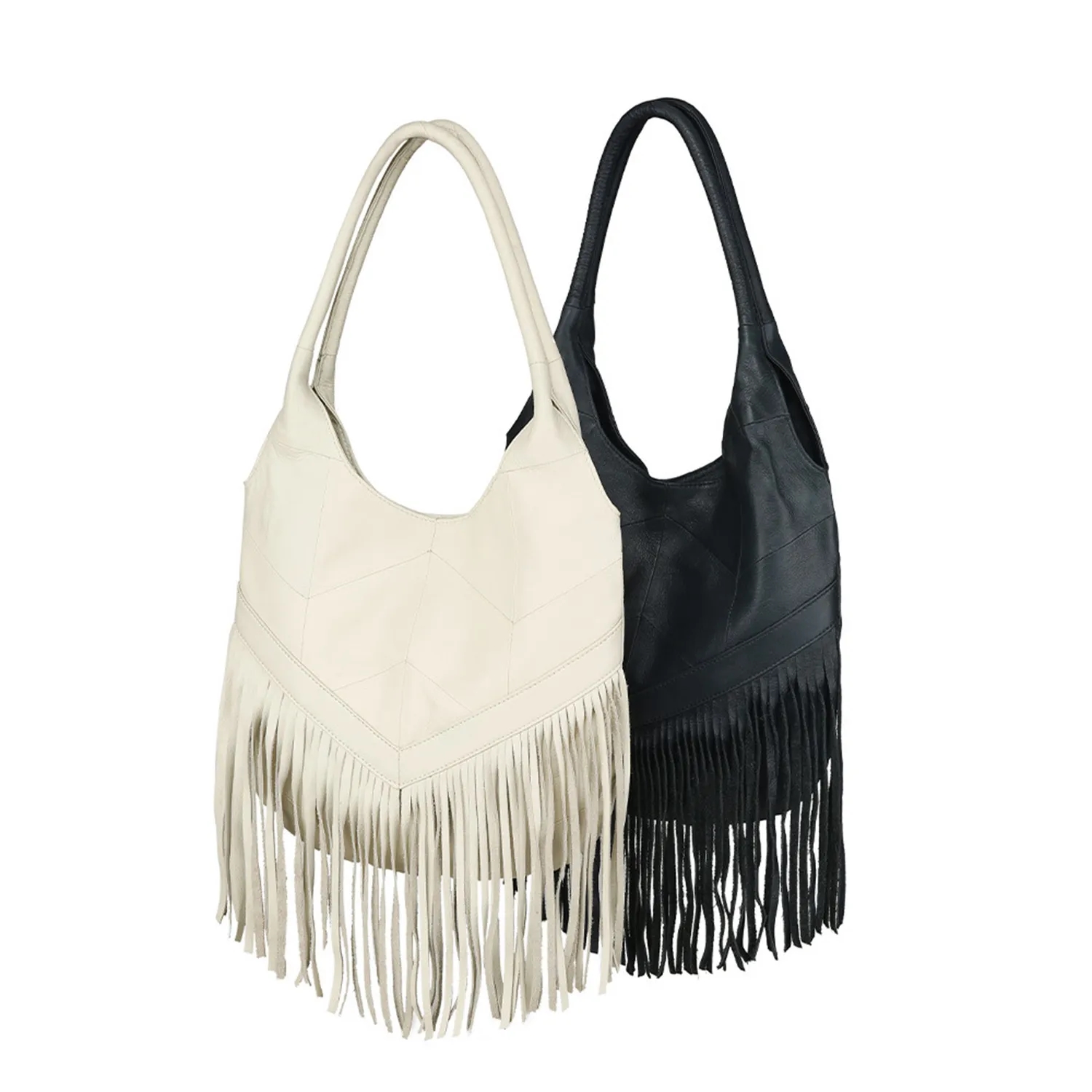 Genuine Leather Tassel Bag 12