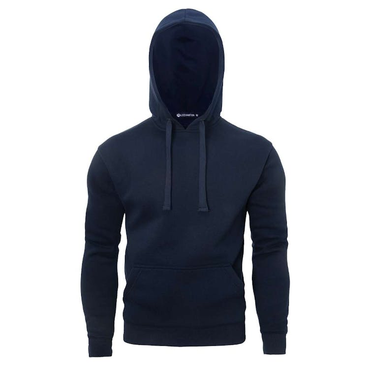 Fleece Pullover Hoodies - Size Medium Navy, custom hoodie or sweatshirt with logo imprint 2