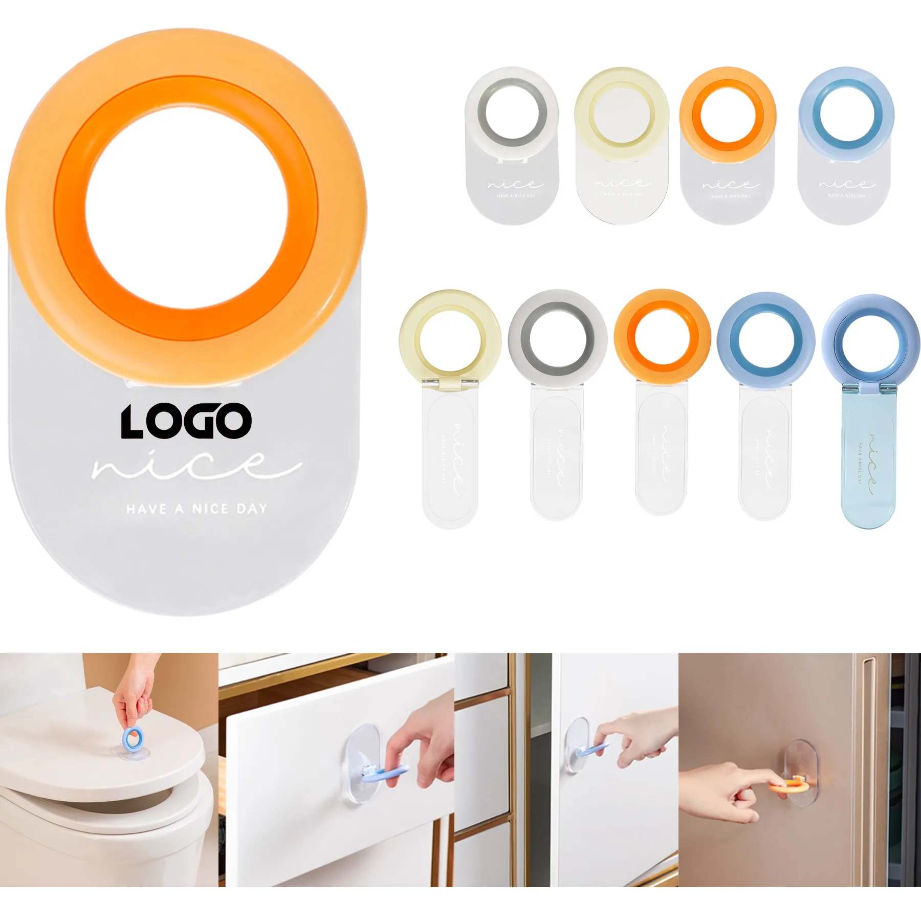 Toilet Plug Sticky Ring lid knob Opener 2