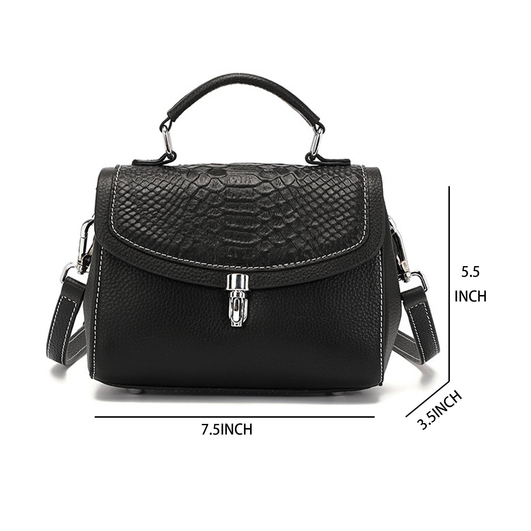 Genuine Leather Casual shoulder cross-body women's bag 7