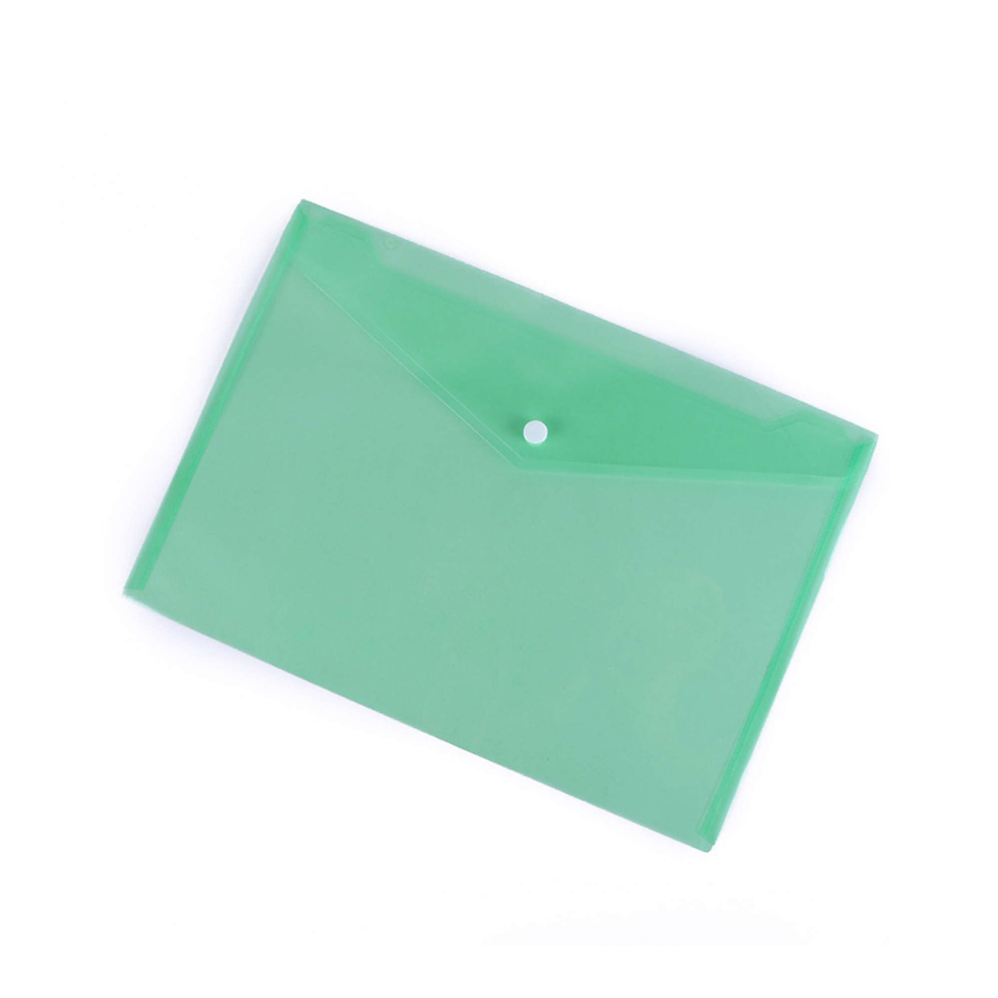Transparent Plastic Document Folder With Reusable Snap Closure 1