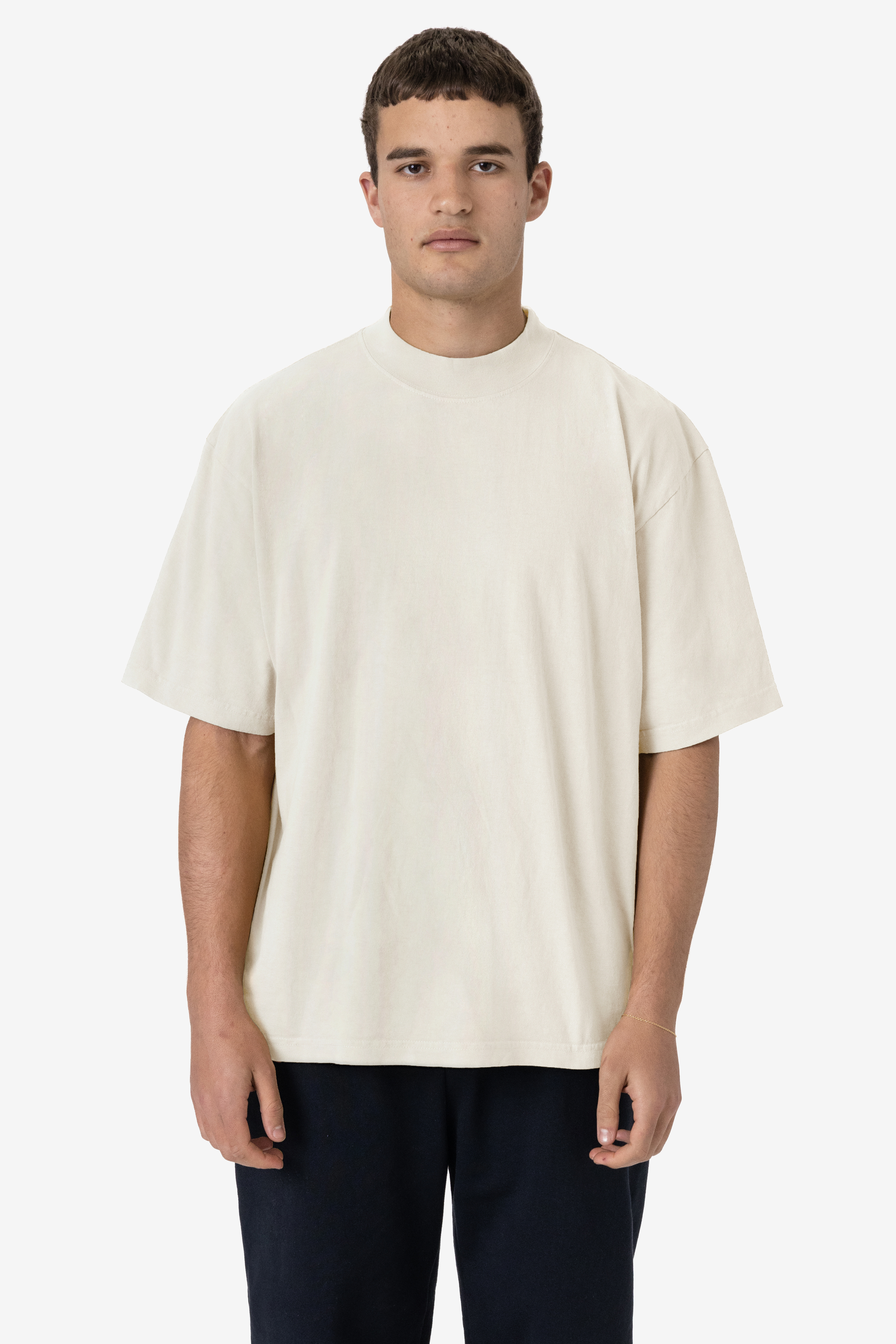 6.5 OZ S/S OVERSIZED GARMENT DYE MOCKNECK T-SHIRT 26