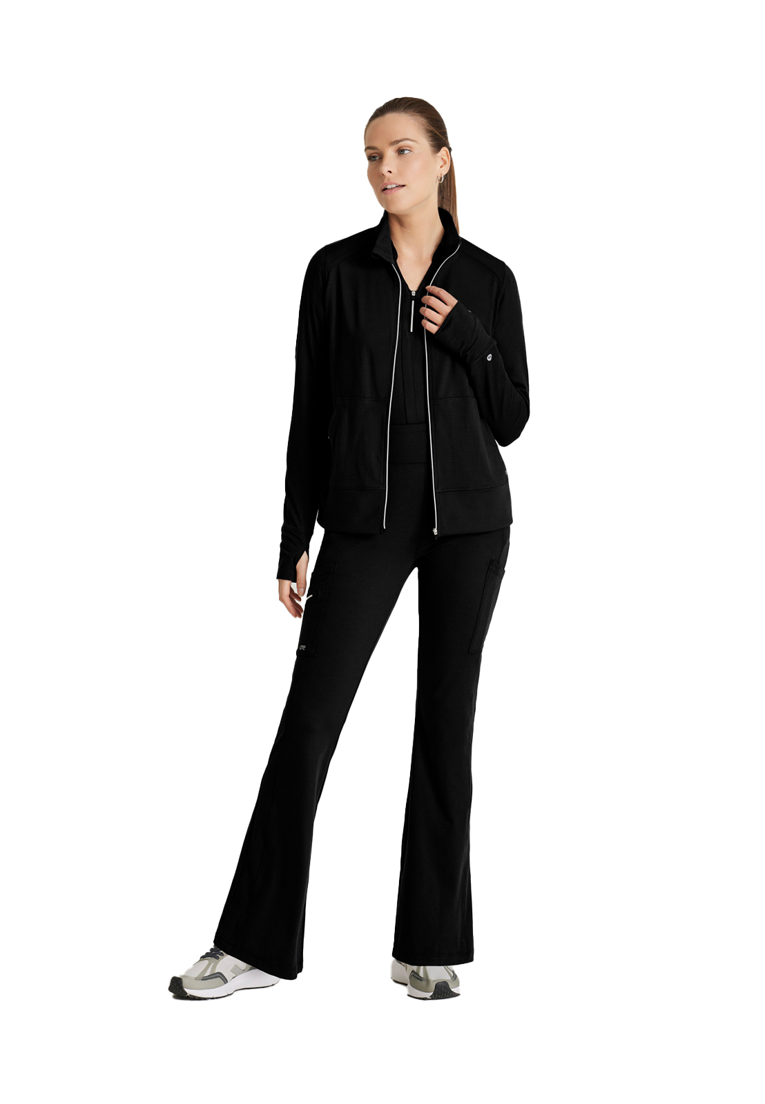 Barco One Performance Knit - Women's Two-Pocket Arena Warm-Up Scrub Jacket 3