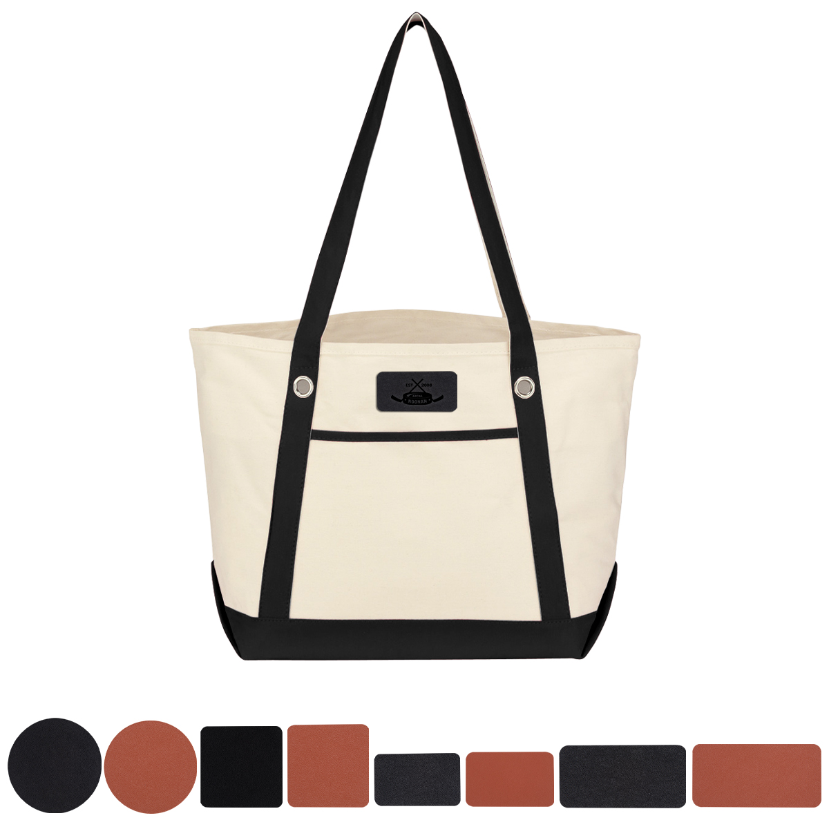 Medium Cotton Canvas Sailing Tote Bag 41