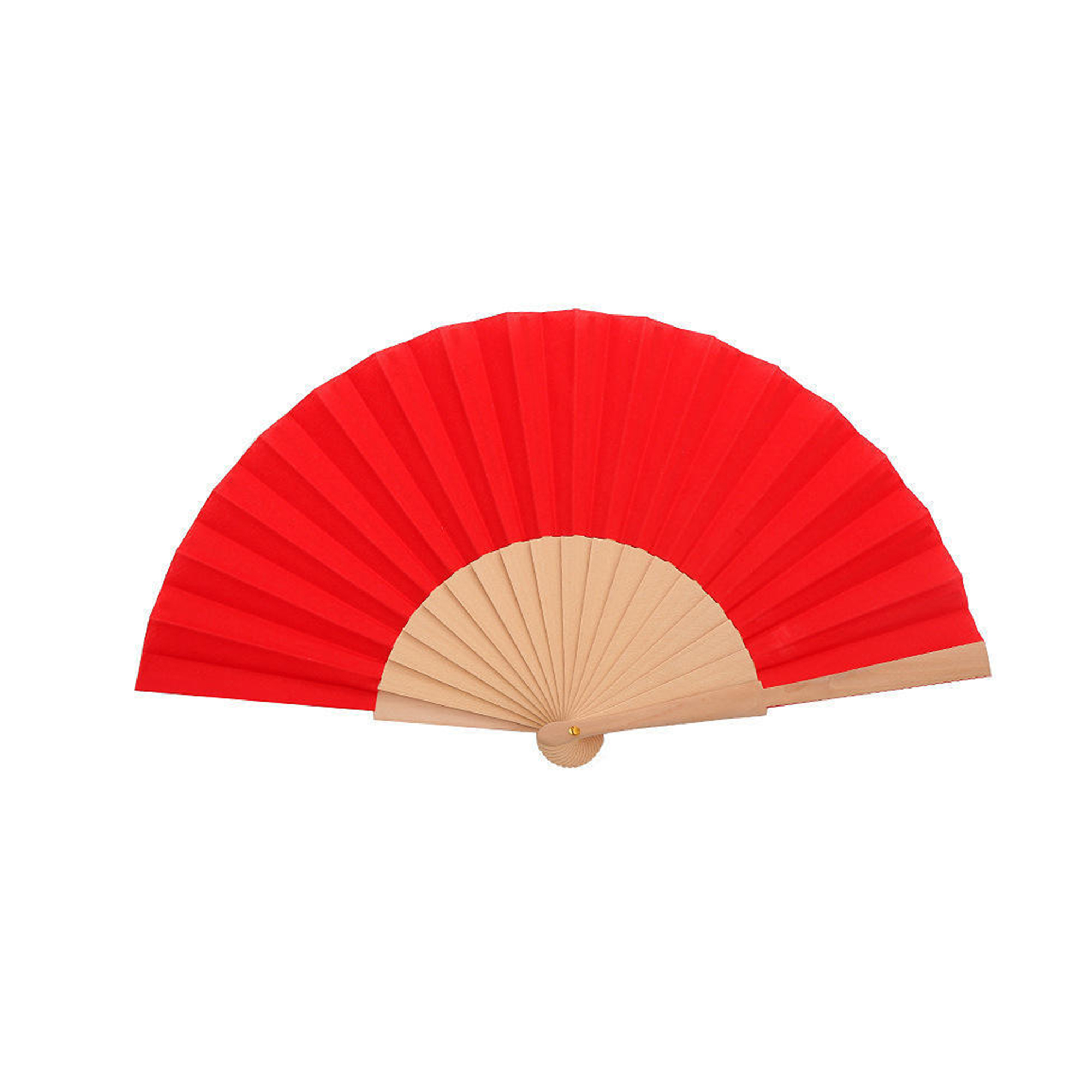 Full Color Bamboo Paper Folding Hand Fan 15 x 8.25" 4