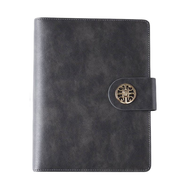 PU Leather A5 Business Travel Journal Binder Notebook 4