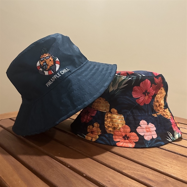 Polyester Twill Full Sublimation Reversible Bucket Hat 1