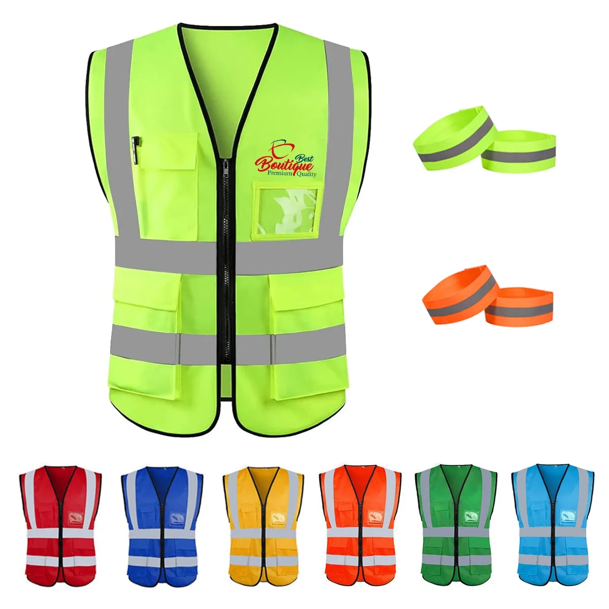 ANSI/ISEA Standards High Visibility Reflective Safety Vest 5