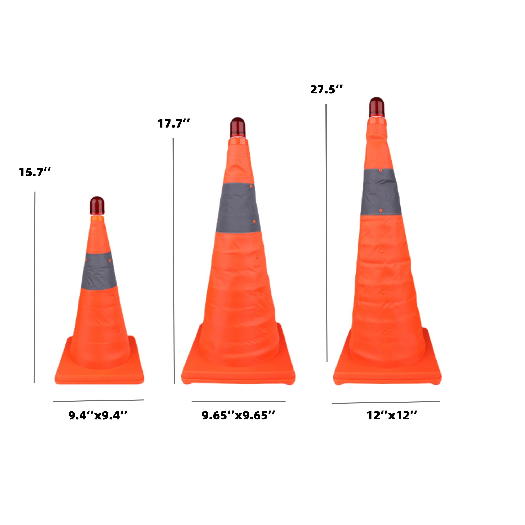 Premium Collapsible Traffic Safety Cones 3