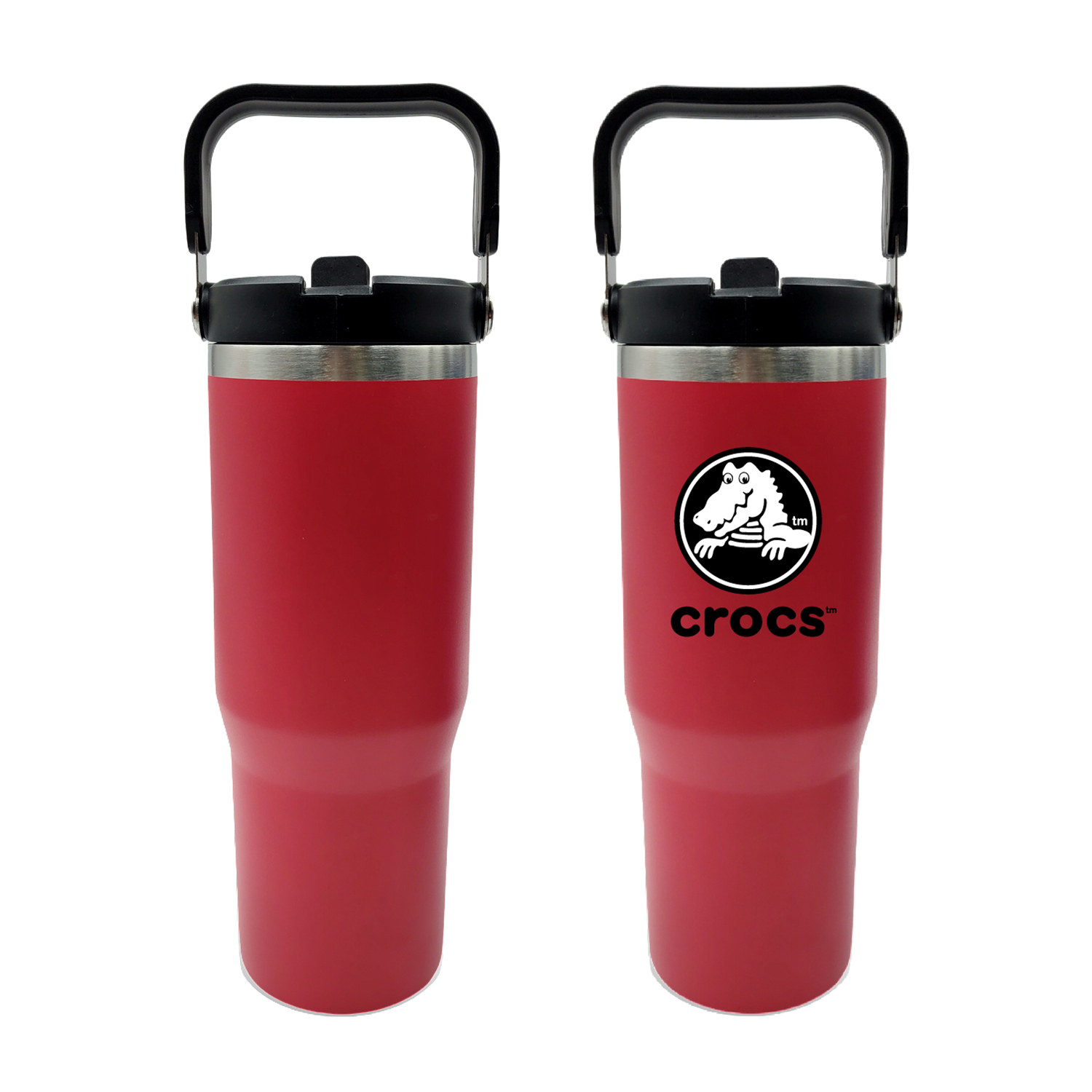 Tumbler with Handle and Built-In Straw, 30 oz. 9